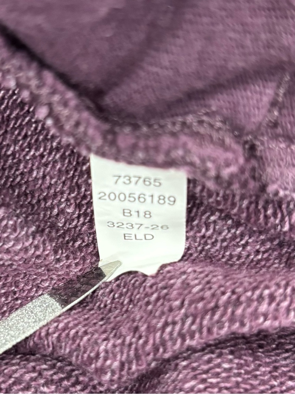 Duluth Trading Co. Cross-Over Fleece Pullover Hoodie Plum Purple - Size XS - Picture 8 of 9